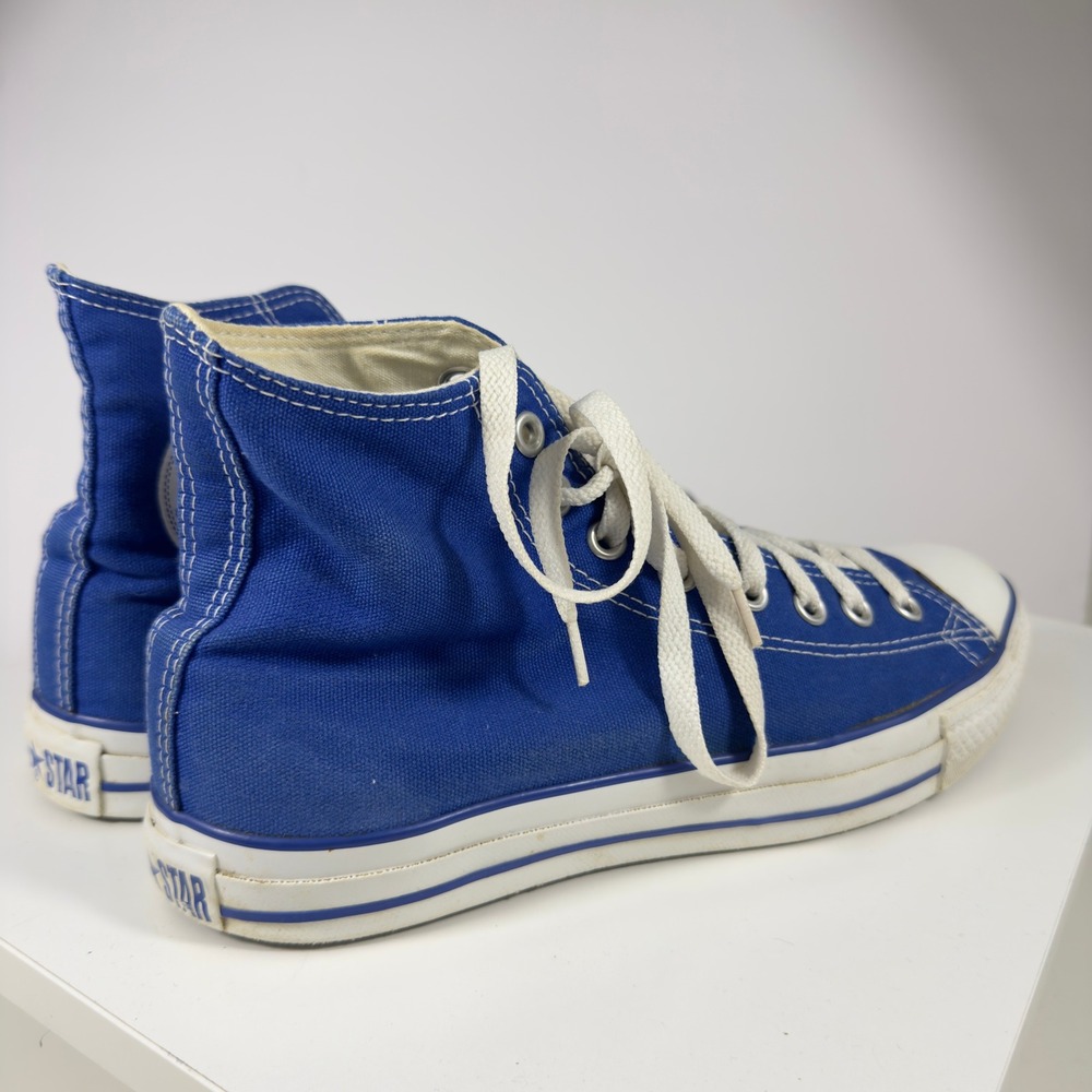 Converse Chuck Taylor All Star High Top Blue Men 8.5 Women 10.5 Sneaker Canvas - Picture 7 of 15